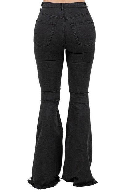 Rodeo Bell Bottom Blk/Brown- Inseam 34